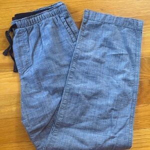 GAP Chambray pajama pants mens pj leisure leisurewear cotton sweatpants sweats S